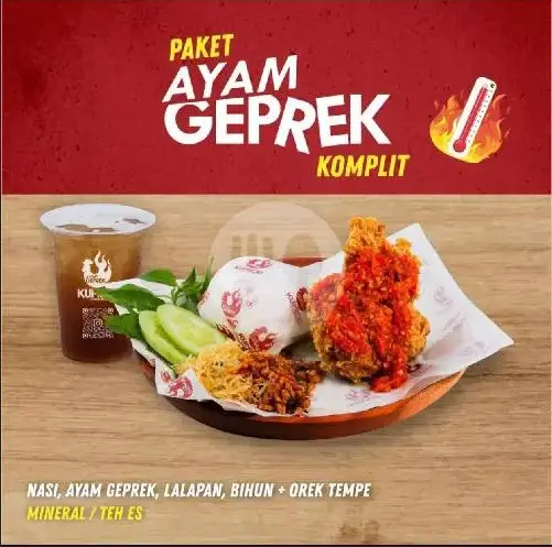 Paket Ayam Geprek Komplit